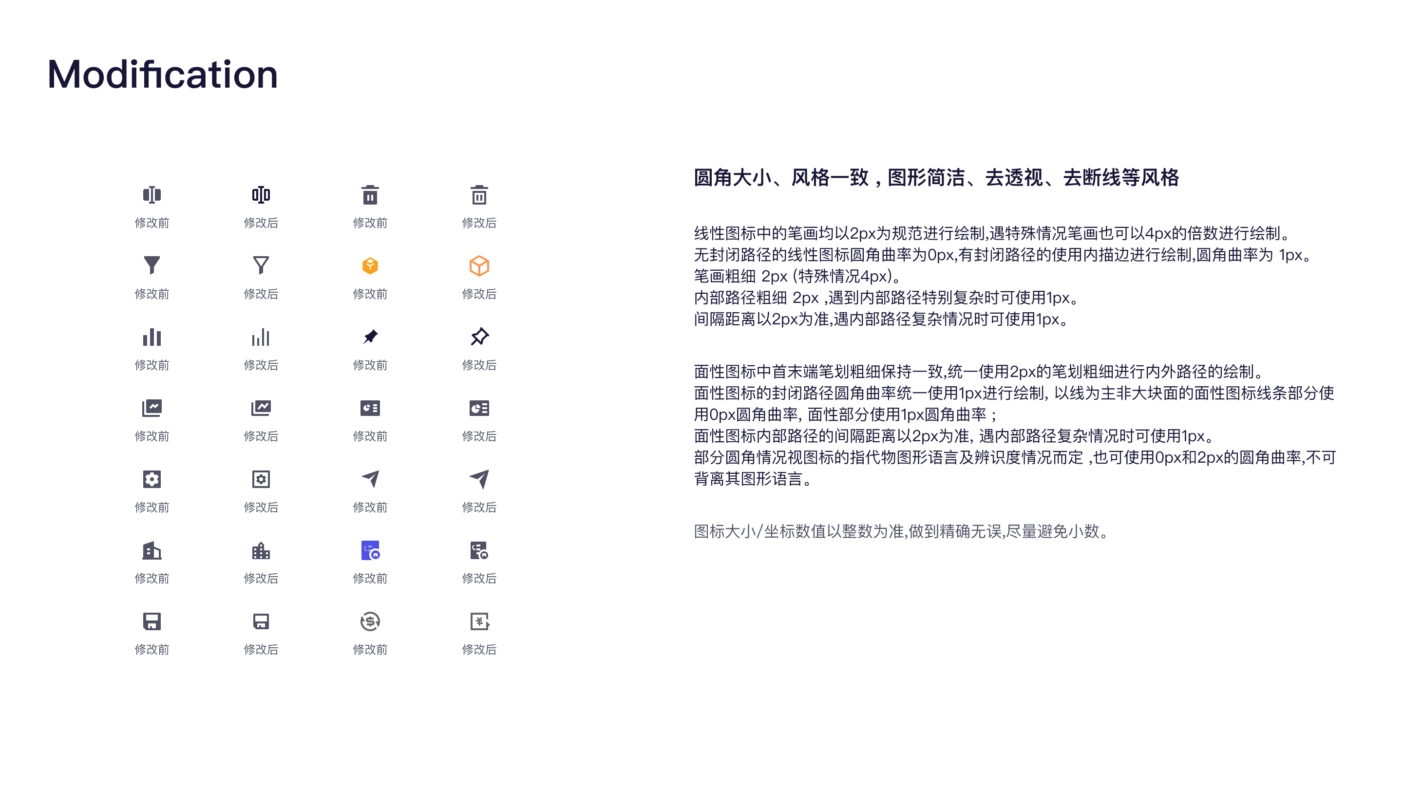 Icon Modification Comparison